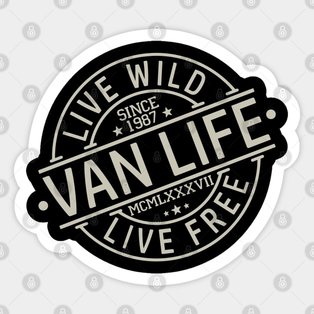 Van Life Sticker by Tshirt Samurai